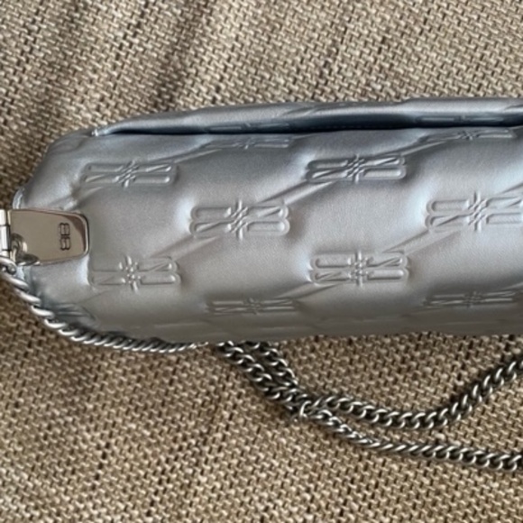 NWT Silver BALENCIAGA Triplet BB monogram shoulder bag - Picture 4 of 12